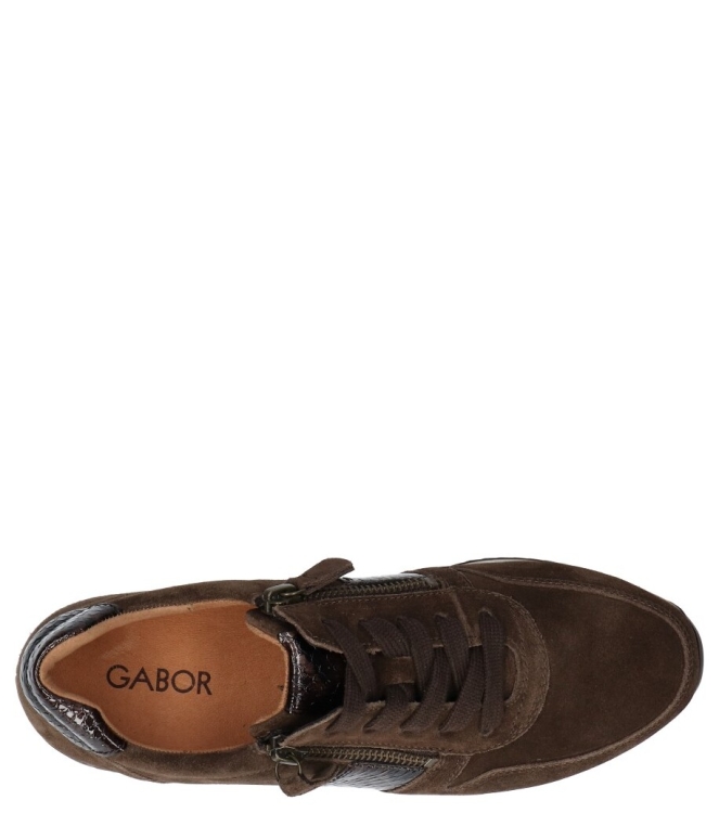 Gabor Gabor sneaker <span>6019.01.007</span> 007 engl.brown/mocca Gabor sneaker <span>6019.01.007</span> 6019.01.007 bruin - www.bremmerschoenen.live - Bremmer Schoenen