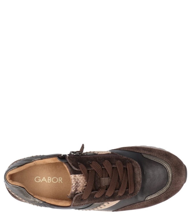 Gabor sneaker <span>6031.01.001</span> 6031.01.001 bruin - www.bremmerschoenen.live - Bremmer Schoenen