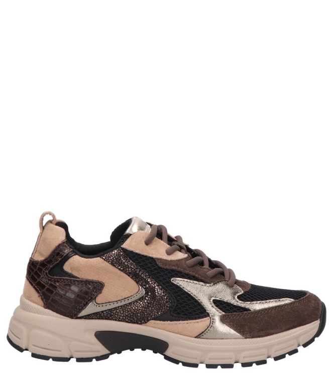 Gabor Gabor sneaker <span>6005.01.007</span> 007 black/brown/sand c Gabor sneaker <span>6005.01.007</span> 6005.01.007 bruin - www.bremmerschoenen.live - Bremmer Schoenen