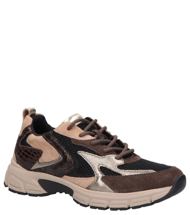 Gabor Gabor sneaker <span>6005.01.007</span> 007 black/brown/sand c Gabor sneaker <span>6005.01.007</span> 6005.01.007 bruin - www.bremmerschoenen.live - Bremmer Schoenen