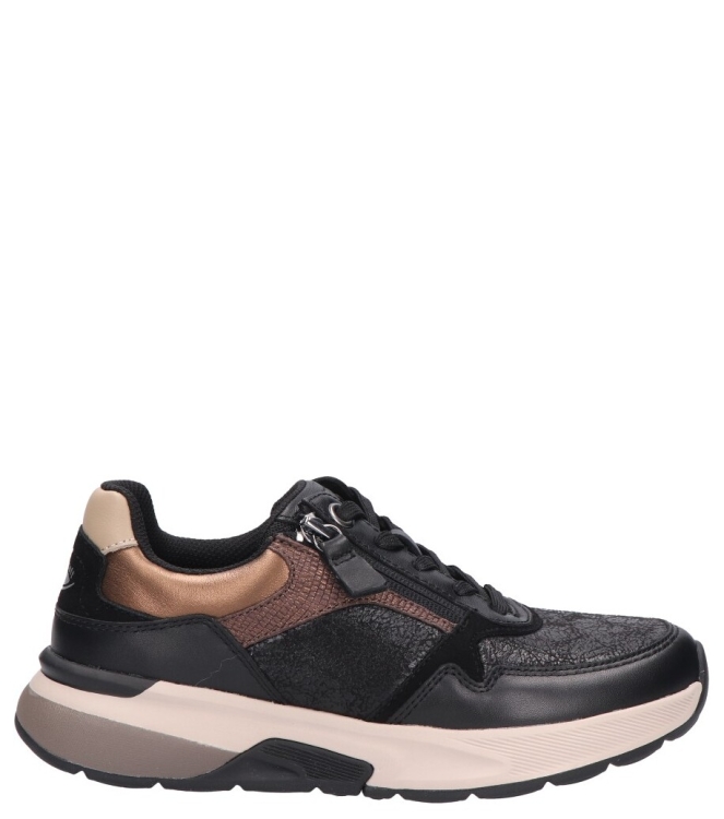 Gabor Gabor sneaker <span>0105.01.006</span> 006 black/desert kombi Gabor sneaker <span>0105.01.006</span> 0105.01.006 zwart - www.bremmerschoenen.live - Bremmer Schoenen
