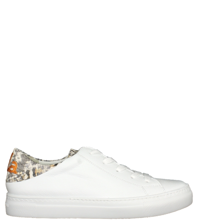 Paul Green Paul Green sneaker <span>4699-066</span> m. calf w. leo white/orange Paul Green sneaker <span>4699-066</span> 4699-066 wit - www.bremmerschoenen.live - Bremmer Schoenen