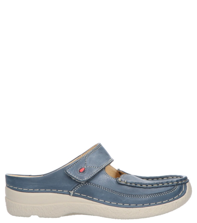 WOLKY <span>6227 Roll-slipper 387 blue summer Etna lea</span> 6227 Roll-slipper 387 blue summer Etna lea blauw - www.bremmerschoenen.live - Bremmer Schoenen