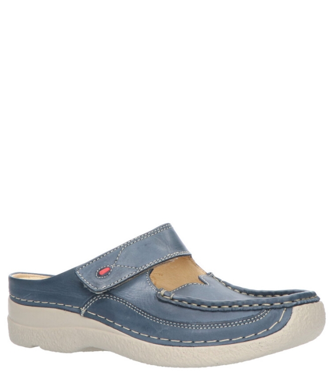 WOLKY <span>6227 Roll-slipper 387 blue summer Etna lea</span> 6227 Roll-slipper 387 blue summer Etna lea blauw - www.bremmerschoenen.live - Bremmer Schoenen