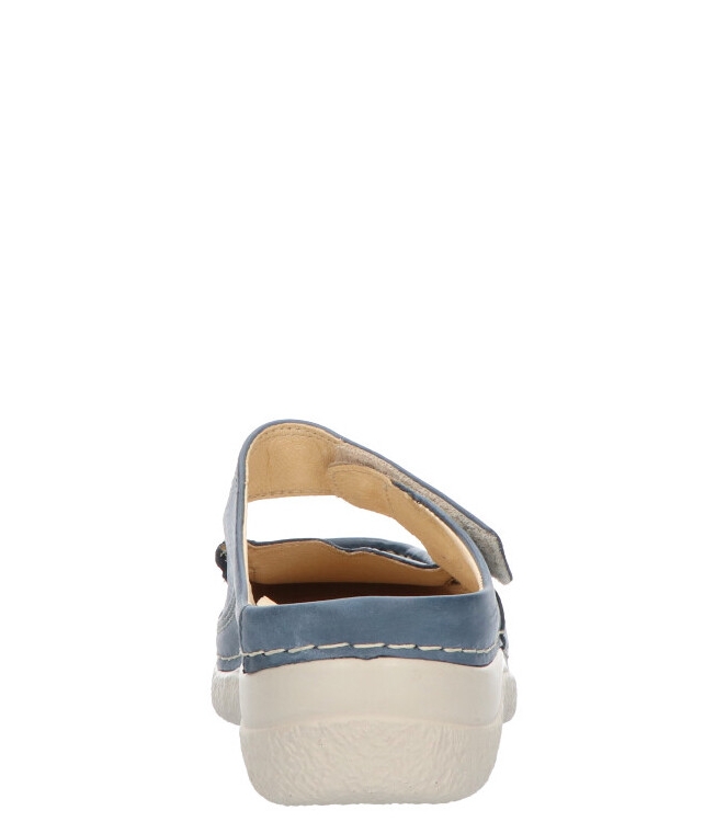 WOLKY <span>6227 Roll-slipper 387 blue summer Etna lea</span> 6227 Roll-slipper 387 blue summer Etna lea blauw - www.bremmerschoenen.live - Bremmer Schoenen