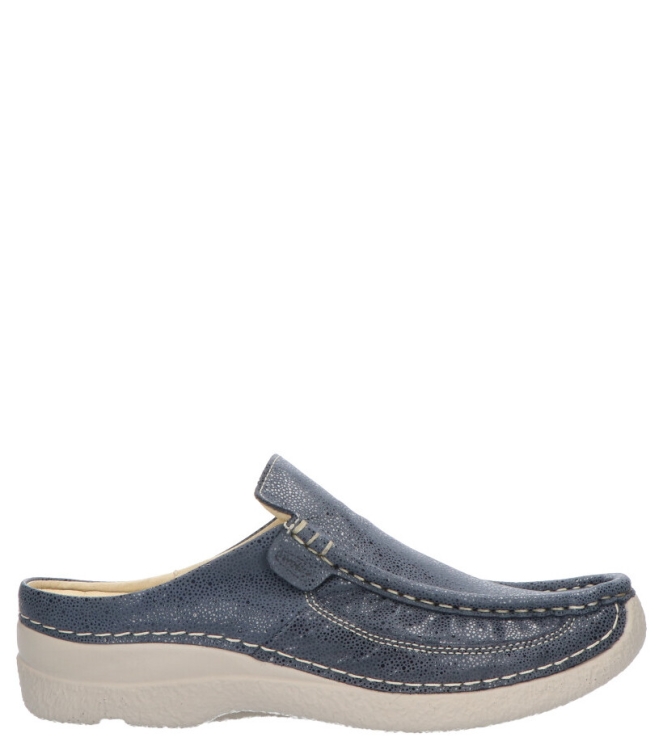 Wolky WOLKY SLIPPER <span>6202 Roll-slide 982 Denim Dots Nubuck</span> DENIM WOLKY SLIPPER <span>6202 Roll-slide 982 Denim Dots Nubuck</span> 6202 Roll-slide 982 Denim Dots Nubuck blauw - www.bremmerschoenen.live - Bremmer Schoenen
