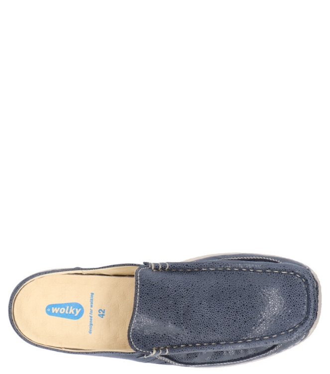 Wolky WOLKY SLIPPER <span>6202 Roll-slide 982 Denim Dots Nubuck</span> DENIM WOLKY SLIPPER <span>6202 Roll-slide 982 Denim Dots Nubuck</span> 6202 Roll-slide 982 Denim Dots Nubuck blauw - www.bremmerschoenen.live - Bremmer Schoenen