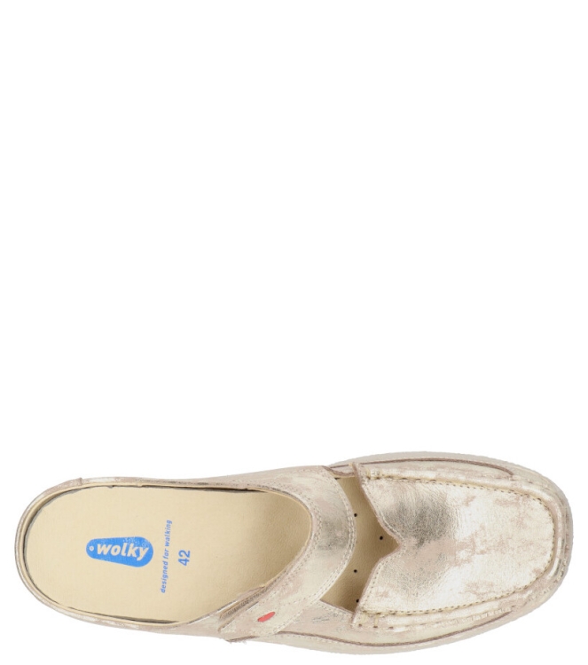 Wolky WOLKY SLIPPER <span>6227 Roll-slipper 119 champagne Amalia nubuck</span> CHAMPAGNE WOLKY SLIPPER <span>6227 Roll-slipper 119 champagne Amalia nubuck</span> 6227 Roll-slipper 119 champagne Amalia nubuck brons - www.bremmerschoenen.live - Bremmer Schoenen