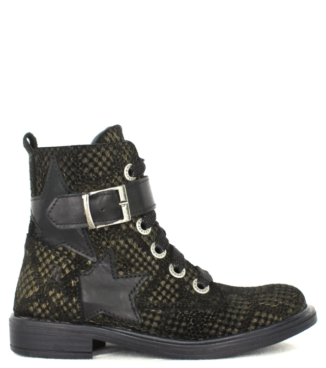 Jochie Jochie-Freaks veterboot <span>197565670</span> olive Jochie-Freaks veterboot <span>197565670</span> 197565670 groen - www.bremmerschoenen.live - Bremmer Schoenen