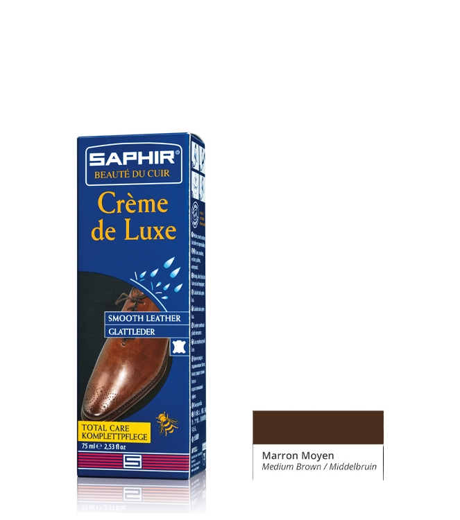 Onderhoudsmiddel Saphir luxe schoencreme <span>Creme de luxe 37</span> MARRON MOYEN Saphir luxe schoencreme <span>Creme de luxe 37</span> Creme de luxe 37 cognac - www.bremmerschoenen.live - Bremmer Schoenen