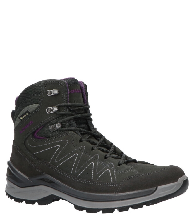 Lowa Lowa wandelschoen hoog <span>LM320721-9738 Toro evo GTX mid</span> anthracite-eggplant Lowa wandelschoen hoog <span>LM320721-9738 Toro evo GTX mid</span> LM320721-9738 Toro evo GTX mid grijs - www.bremmerschoenen.live - Bremmer Schoenen